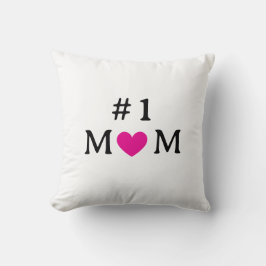 Personalisiertes Number One Mom-Zierkissen Kissen