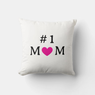 Personalisiertes Number One Mom-Zierkissen Kissen