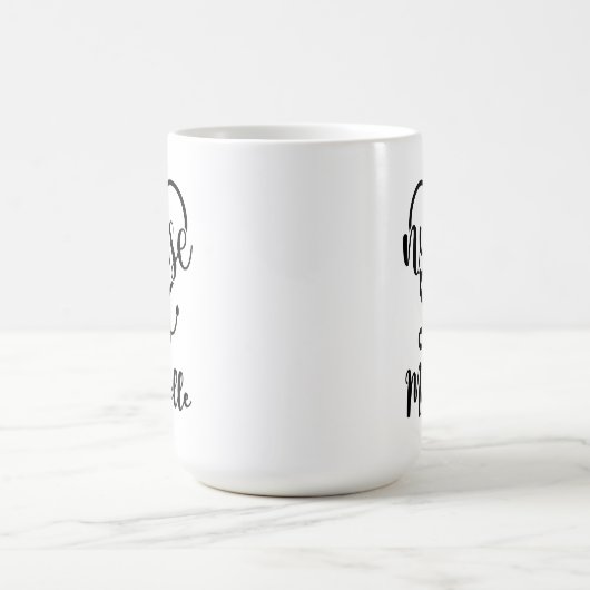 Personalisiertes Nurse Stethoscope Minimalistisch Kaffeetasse (Mittel)
