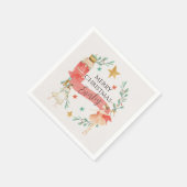 Personalisiertes Nutcracker-Themenpapier Napkins Serviette (Ecke)