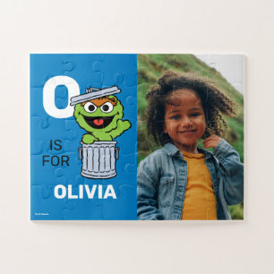 Personalisiertes O ist für Oscar der Mülleimer F Puzzle