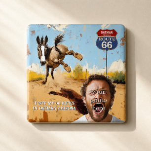 Personalisiertes Oatman Route 66 Foto Magnet