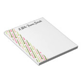 Personalisiertes Oboe Player-Geschenk Musikinstrum Notizblock (angewinkelt)