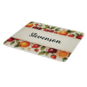 Personalisiertes Obstglaszuschnitt Schneidebrett (Ecke)