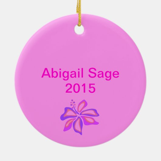 Personalisiertes OC NJ Ocean City New Jersey in Pi Keramik Ornament (Hinten)