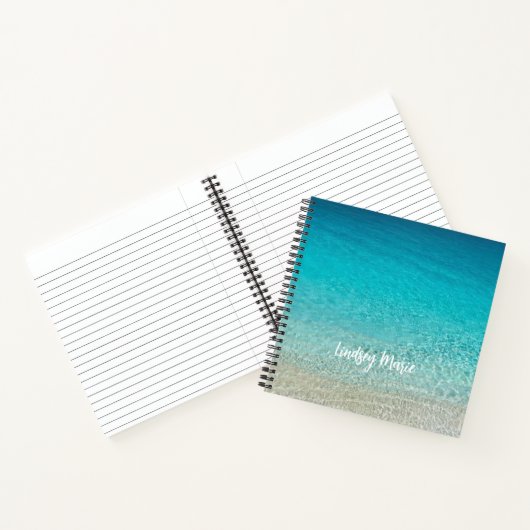 PERSONALISIERTES OCEAN-Notebook Notizblock (Innenseite)