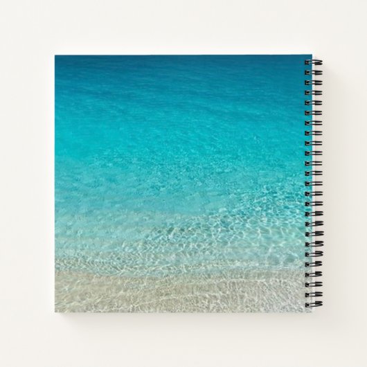 PERSONALISIERTES OCEAN-Notebook Notizblock (Rückseite)