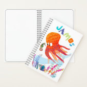 Personalisiertes Octopus- und Ocean Friends-Notebo Notizblock (Innen)