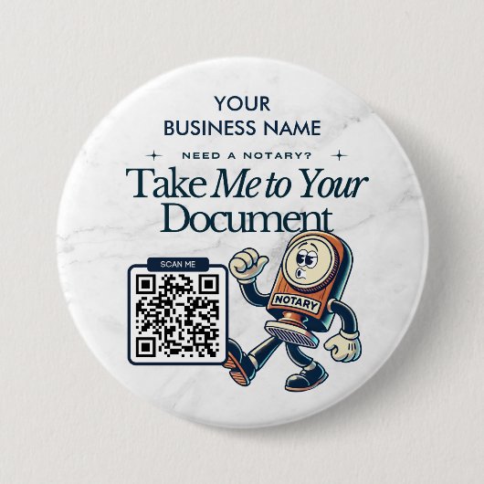 Personalisiertes öffentliches Marketing mit QR-Cod Button (Vorderseite)