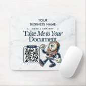 Personalisiertes öffentliches Marketing mit QR-Cod Mousepad (Mit Mouse)