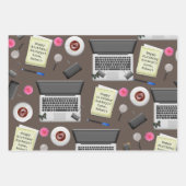 Personalisiertes Office Geschenkpapier Set (Vorderseite 3)