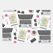 Personalisiertes Office Geschenkpapier Set (Vorderseite)