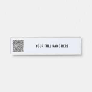 Personalisiertes Office-Türsignieren mit QR-Code u Türschild