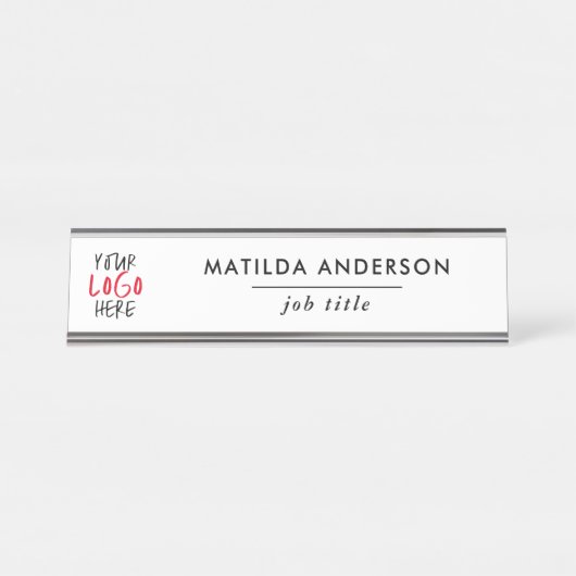 Personalisiertes Office- und Business-Zeichen Schreibtischnamensplakette (Vorderseite )