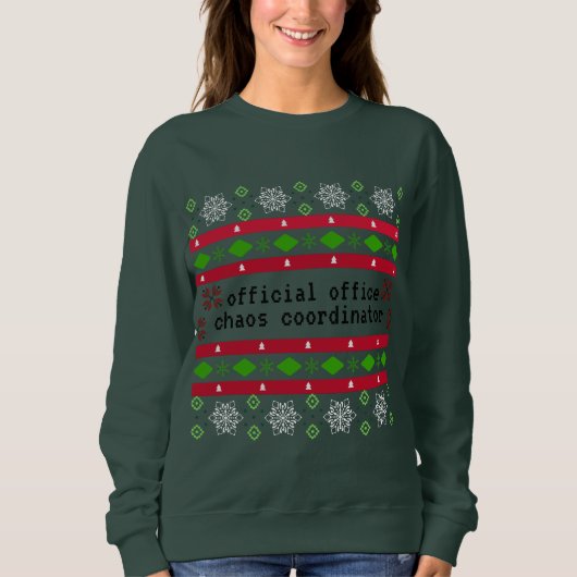 Personalisiertes Offizielles Büro Ugly "Sweater" Sweatshirt (Vorderseite)