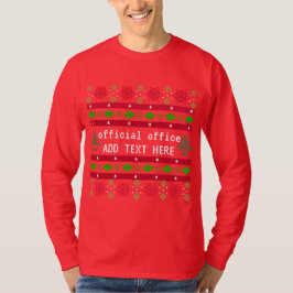Personalisiertes Offizielles Büro Ugly "Sweater" T-Shirt