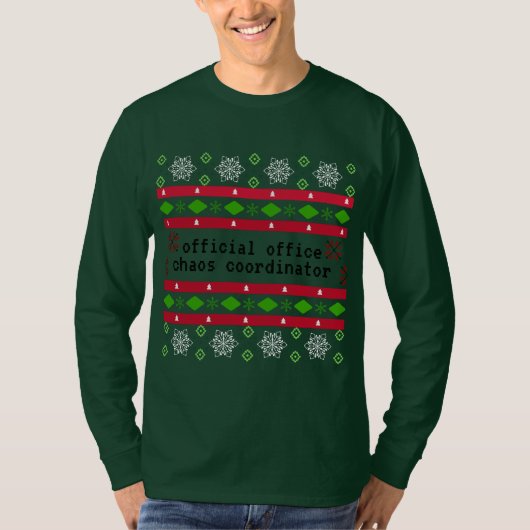 Personalisiertes Offizielles Büro Ugly "Sweater" T-Shirt (Vorderseite)