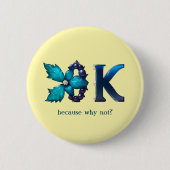 Personalisiertes „OK“-Design Button (Vorderseite)