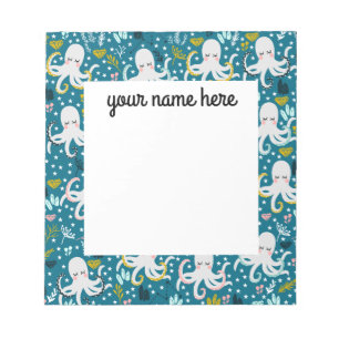 Personalisiertes Oktopus-Notepad Notizblock