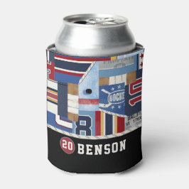 Personalisiertes Old Time Ice Hockey Shirt Puck Dosenkühler