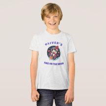 Personalisiertes Oliver's Rocket Cat T-Shirt