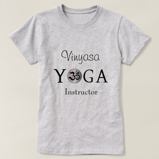 Personalisiertes Om Yogi Yoga Workout Shirt (Design vorne)