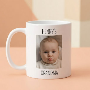 Personalisiertes Oma-Baby-Foto Kaffeetasse