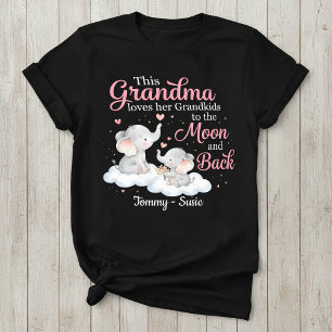Personalisiertes Oma-Elefanten-T-Shirt T-Shirt