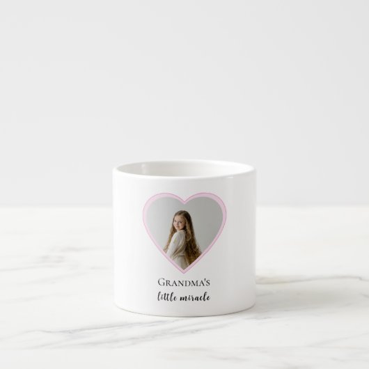 Personalisiertes Oma-Foto Espressotasse (Vorderseite)