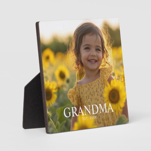 Personalisiertes Oma-Foto Fotoplatte (Vorderseite)