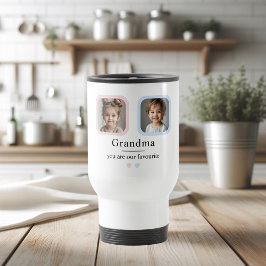Personalisiertes Oma-Foto-Geschenk Reisebecher