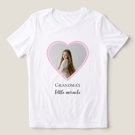 Personalisiertes Oma-Foto Tri-Blend Shirt (Design Vorderseite)