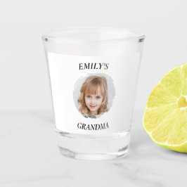 Personalisiertes Oma Granddaughte Foto Shootglas Schnapsglas
