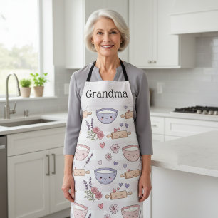 Personalisiertes Oma Kawaii Herz Backen Crew Gesch Schürze