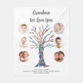 Personalisiertes Oma Keepake-Foto Fleecedecke (Vorderseite)