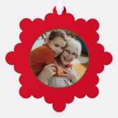 Personalisiertes Oma Paper Snowflake Ornament (Rückseite)