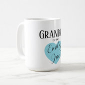 Personalisiertes Oma-Skript Name Kaffeetasse (Vorderseite Links)