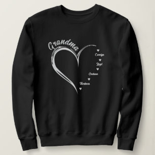 Personalisiertes Oma Sweatshirt, Oma Herz Sweatshirt