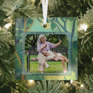 Personalisiertes Oma-und-ich-Foto-Ornament Ornament Aus Glas