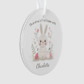 Personalisiertes Omas erstes Ostern  Ornament (Vorderseite)