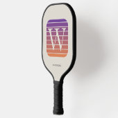 Personalisiertes Ombre-Monogramm-Quadrat Pickleball Schläger (Links)