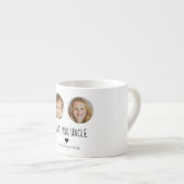 Personalisiertes Onkel-Geschenk | Foto für benutze Espressotasse (Vorderseite Rechts)