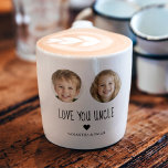 Personalisiertes Onkel-Geschenk | Foto für benutze Espressotasse<br><div class="desc">Machen Sie mit dieser personalisierten Espresso-Tasse Ihre Kaffeemöglichkeiten für Ihren Onkel unvergesslich! Mit dem Gesicht eines geliebten Menschen ist diese maßgeschneiderte Tasse ein sinnvolles und praktisches Geschenk für Geburtstage, Feiertage oder jeden Anlass. Laden Sie einfach ein beliebtes Foto hoch, um einen einzigartigen Sake zu kreieren, der ihm jeden Tag ein...</div>