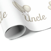 Personalisiertes Onkelpapier Geschenkpapier (Rolleneckpunkt)