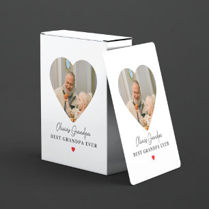Personalisiertes Opa-Foto   Beste Opa je Spielkarten