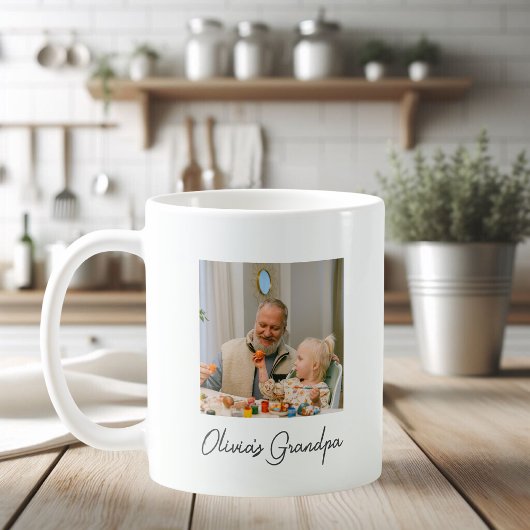 Personalisiertes Opa-Foto-Geschenk Kaffeetasse