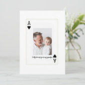 Personalisiertes Opa-Foto | Individueller Vatertag Feiertagskarte (Stehend Vorderseite)