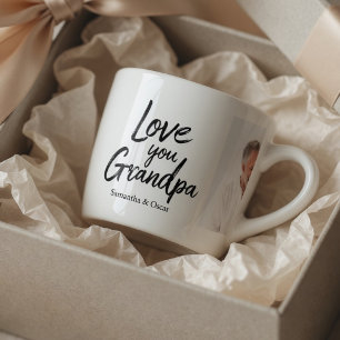 Personalisiertes Opa-Foto   Individuelles Geschenk Espressotasse