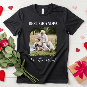 Personalisiertes Opa-Foto, individuelles Opa-Vater T-Shirt