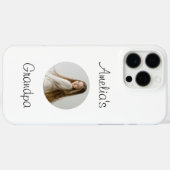 Personalisiertes Opa-Geschenk - Großkindgesicht - Case-Mate iPhone Hülle (Rückseite (Horizontal))